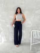 Ayrobin Oversize Pantalon - Lacivert resmi